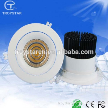 super light warm white silver white color round 9w led downlight